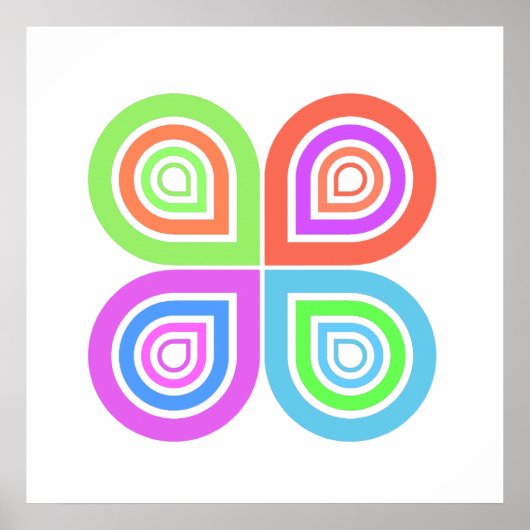 Abstracte fotoafdrukken voor logo poster (Voorkant)