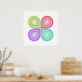 Abstracte fotoafdrukken voor logo poster (Keuken)