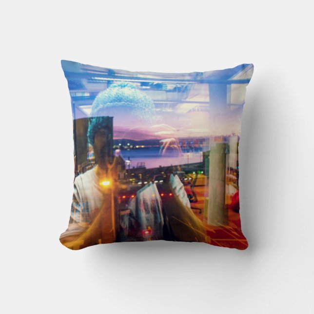 Abstracte fotograaf van de dageraad in de stad kussen (Voorkant)