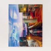 Abstracte fotograaf van de dageraad in de stad legpuzzel (Verticaal)