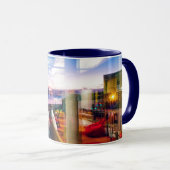 Abstracte fotograaf van de dageraad in de stad mok (Voorkant rechts)