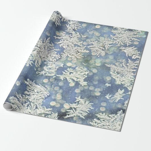 Abstracte fotografie wintervorst - Bokeh-effect Cadeaupapier (Uitgerold)