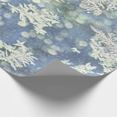 Abstracte fotografie wintervorst - Bokeh-effect Cadeaupapier (Hoek)