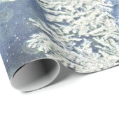 Abstracte fotografie wintervorst - Bokeh-effect Cadeaupapier (Rol Hoek)