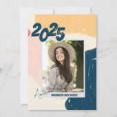 Abstracte fotoklas van 2025 Graduation Party Kaart (Voorkant)
