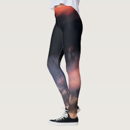 Abstracte fotolegering leggings