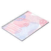 Abstracte foto's met fijne blindheid en blauwe Wat Notitieboek (Linkerzijde)