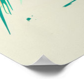 Abstracte Fox Art Print, levendige illustratie Poster (Hoek)