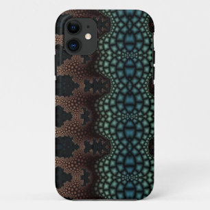abstracte fractal art iphone case