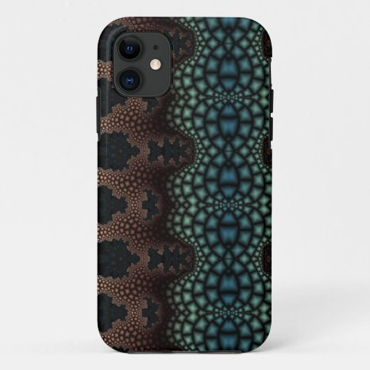 abstracte fractal art iphone case (Achterkant)
