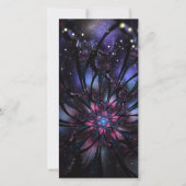 Abstracte fractal bloem ontwerp. aankondiging (Voorkant)