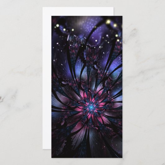 Abstracte fractal bloem ontwerp. aankondiging (Voorkant / Achterkant)