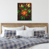 Abstracte fractal bloem ontwerp. canvas afdruk (Insitu (Slaapkamer))