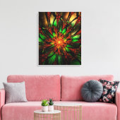 Abstracte fractal bloem ontwerp. canvas afdruk (Insitu (Woonkamer))