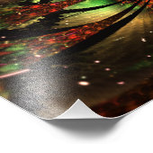 Abstracte fractal bloem ontwerp.  foto afdruk (Hoek)