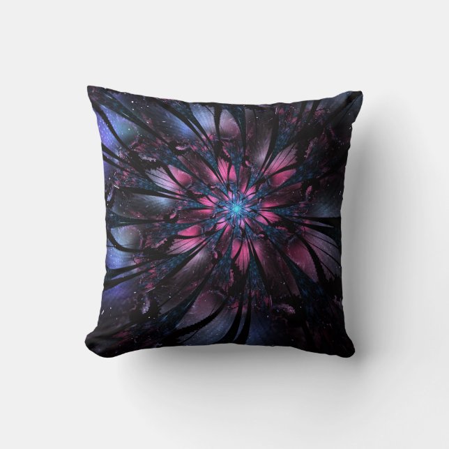 Abstracte fractal bloem ontwerp. kussen (Voorkant)