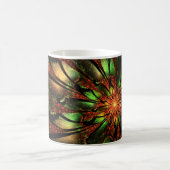 Abstracte fractal bloem ontwerp. magische mok (Center)