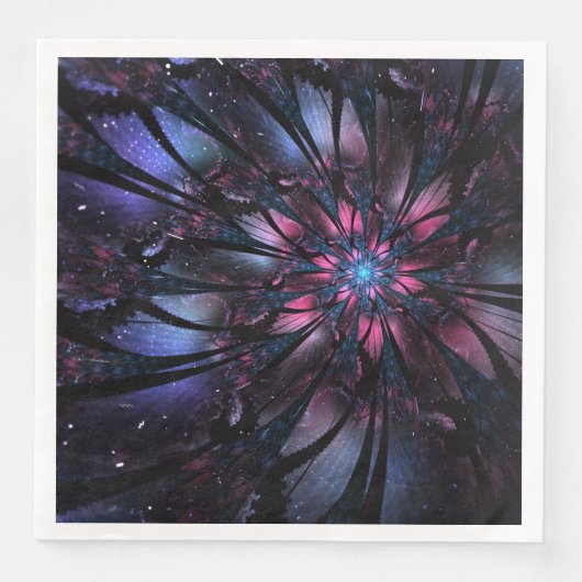 Abstracte fractal bloem ontwerp. servet (Voorkant)