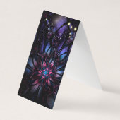 Abstracte fractal bloem ontwerp.  visitekaartje (Voorkant)