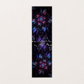 Abstracte fractal bloem ontwerp.  visitekaartje (Buitenkant ongevouwen)