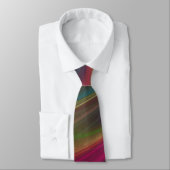 Abstracte Fractal Curve Necktie Stropdas (Gebonden)