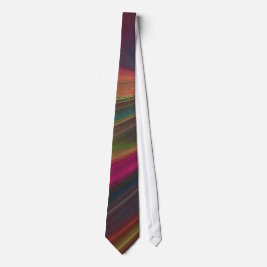 Abstracte Fractal Curve Necktie Stropdas (Voorkant)