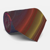 Abstracte Fractal Curve Necktie Stropdas (Opgerold)