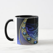 Abstracte fractal fantasie mok (Links)