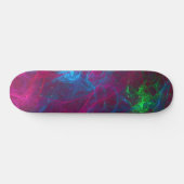 Abstracte fractal Flames Roze Paars Blauw Groen Persoonlijk Skateboard (Horizontaal)