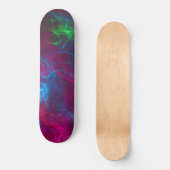 Abstracte fractal Flames Roze Paars Blauw Groen Persoonlijk Skateboard (Voorkant)
