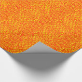 Abstracte fractal in rood en oranje cadeaupapier (Hoek)