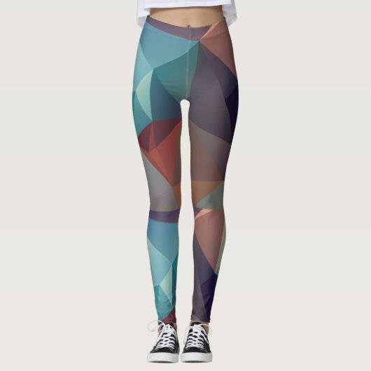 Abstracte fractal kunst digitale kunst leggings (Voorkant)