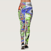 Abstracte fractal leggings (Achterkant)