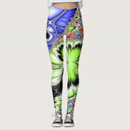 Abstracte fractal leggings