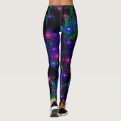 Abstracte Fractal Star Nebula Leggings (Achterkant)