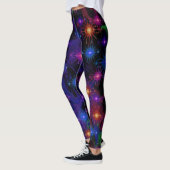 Abstracte Fractal Star Nebula Leggings (Links)