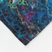 Abstracte fractale achtergrond - computergegeneree fleece deken (Hoek)