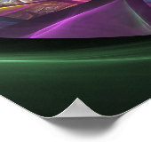 Abstracte fractale achtergrond poster (Hoek)