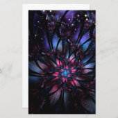 Abstracte fractale bloem. (Voorkant / Achterkant)