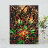 Abstracte fractale bloem. (Staand voorkant)