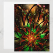 Abstracte fractale bloem. (Voorkant / Achterkant)