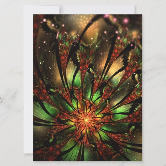 Abstracte fractale bloem. (Voorkant)