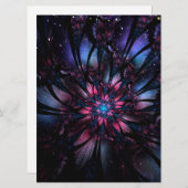 Abstracte fractale bloem. (Voorkant / Achterkant)