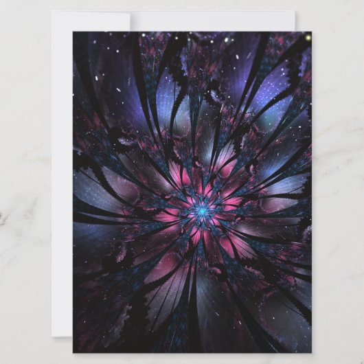 Abstracte fractale bloem. (Voorkant)