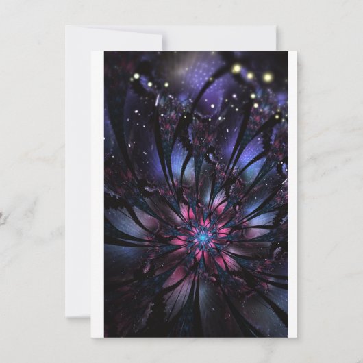 Abstracte fractale bloem. (Achterkant)