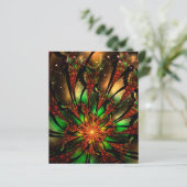 Abstracte fractale bloem. (Staand voorkant)