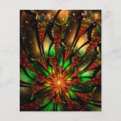 Abstracte fractale bloem. (Voorkant)