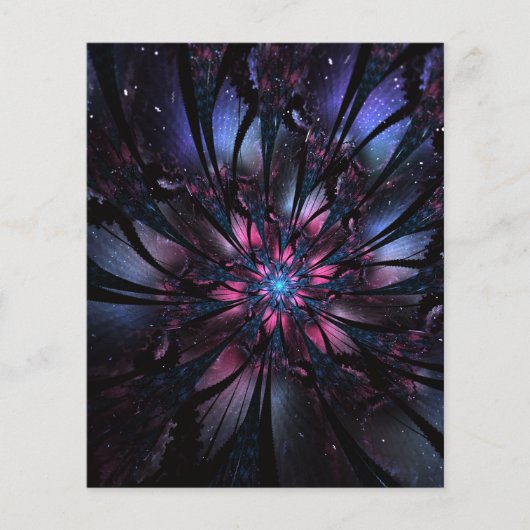 Abstracte fractale bloem. (Voorkant)