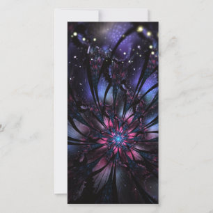 Abstracte fractale bloem. aankondiging