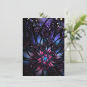 Abstracte fractale bloem. aankondiging (Staand voorkant)